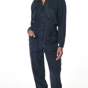 Young Fabulous & Broke Flightsuit Jumpsuit Navy XS
